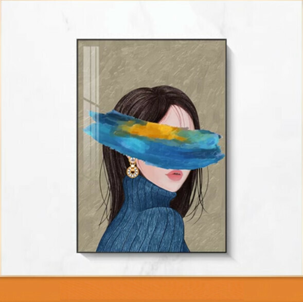 熱推裝潢掛畫【J款-(亮麗水晶膜-黑邊)】【40*60CM】【25mm厚板】 