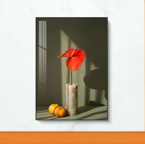 熱推裝潢掛畫【A款-(亮麗水晶膜-黑邊)】【60*80CM】【25mm厚板】 