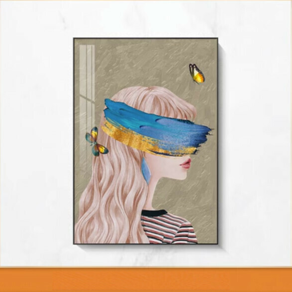 熱推裝潢掛畫【L款-(亮麗水晶膜-黑邊)】【70*90CM】【25mm厚板】 