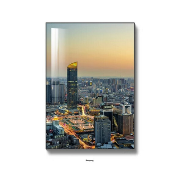 熱推裝潢掛畫【O款-(亮麗水晶膜-黑邊)】【70*90CM】【25mm厚板】 