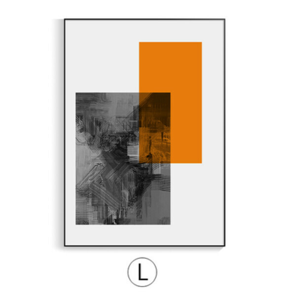 熱推裝潢掛畫【L款-(亮麗水晶膜-黑邊)】【35*50CM】【25mm厚板】 
