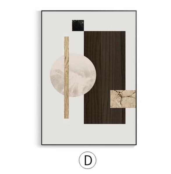 熱推裝潢掛畫【D款-(亮麗水晶膜-黑邊)】【40*60CM】【25mm厚板】 