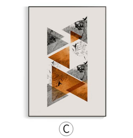 熱推裝潢掛畫【C款-(亮麗水晶膜-黑邊)】【60*80CM】【25mm厚板】 