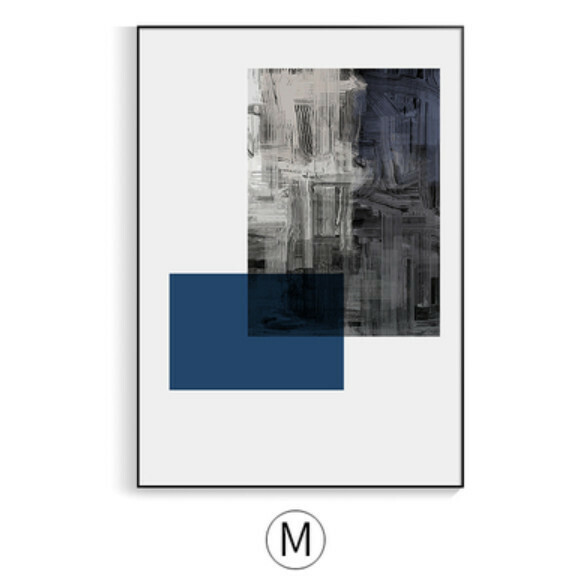 熱推裝潢掛畫【M款-(亮麗水晶膜-黑邊)】【60*80CM】【25mm厚板】 