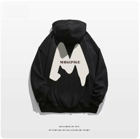 爆款開衫衛衣【M-3XL】【黑色-薄款】(下單後聯絡客服確認發貨尺碼) 