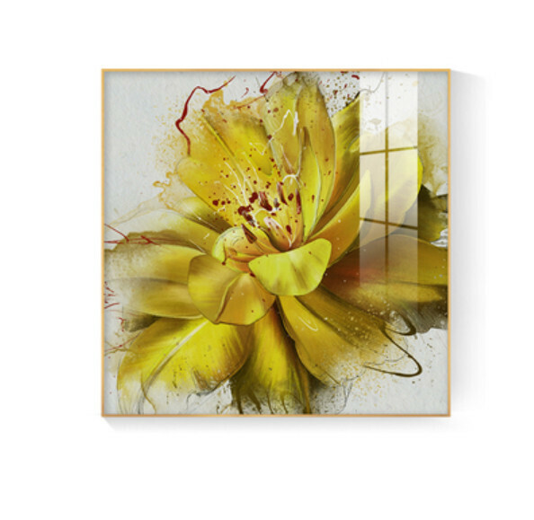 Popular decoration hanging picture [J type-(bright crystal film-black edge)] [30*30CM] [25mm thick plate]