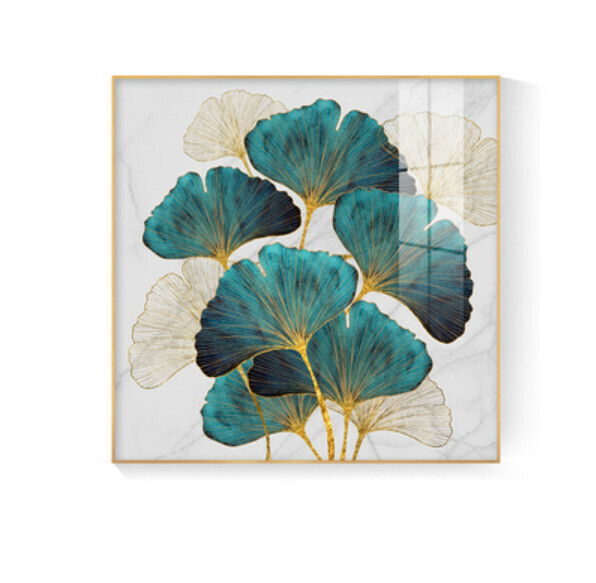 Popular decoration hanging picture [F type-(bright crystal film-black border)] [50*50CM] [25mm thick plate]