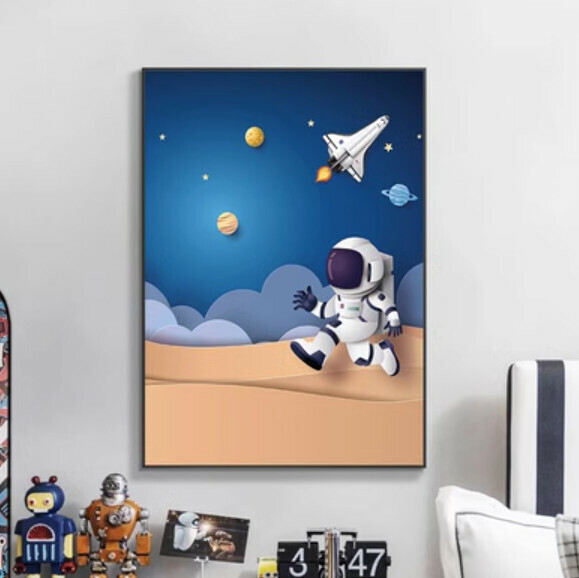 爆款裝潢掛畫【K款-(亮麗水晶膜-黑邊)】【40*60CM】【25mm厚板】 