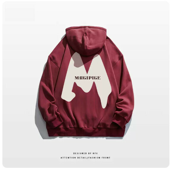 爆款開衫衛衣【M-3XL】【酒紅色-薄款】(下單後聯絡客服確認發貨尺碼) 
