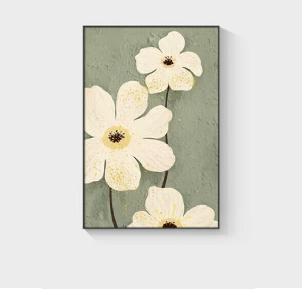 新款裝潢掛畫【N款-(亮麗水晶膜-黑邊)】【35*50CM】【25mm厚板】 