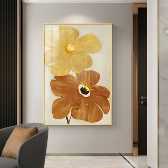 新款裝潢掛畫【B款-(亮麗水晶膜-黑邊)】【50*70CM】【25mm厚板】 