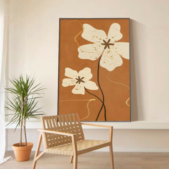 New style decoration hanging picture [G type-(bright crystal film-black edge)] [60*80CM] [25mm thick plate]