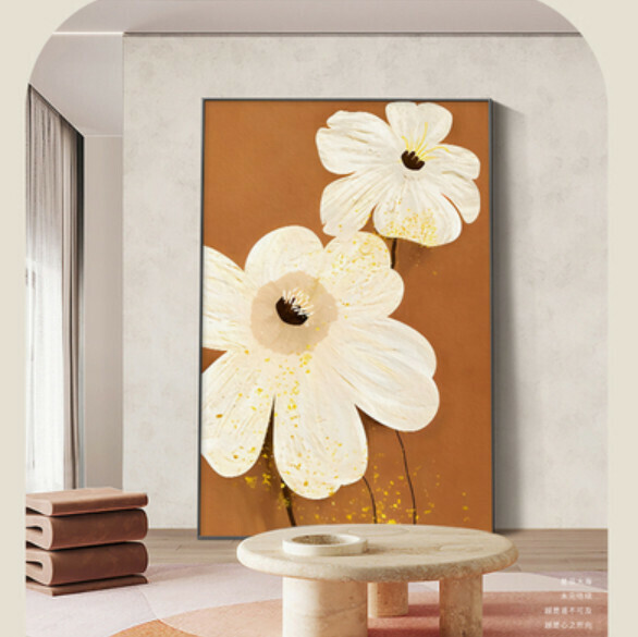 新款裝潢掛畫【A款-(亮麗水晶膜-黑邊)】【60*80CM】【25mm厚板】 