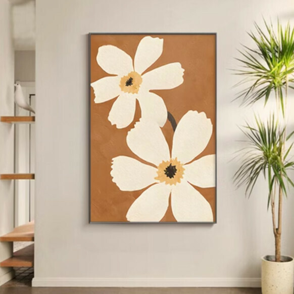 新款裝潢掛畫【C款-(亮麗水晶膜-黑邊)】【60*80CM】【25mm厚板】 