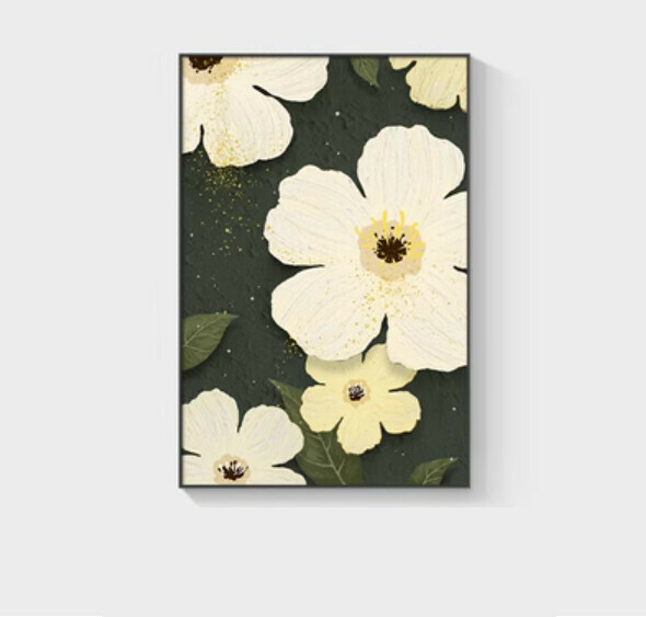 New decoration hanging picture [M type-(bright crystal film-black border)] [70*90CM] [25mm thick plate]