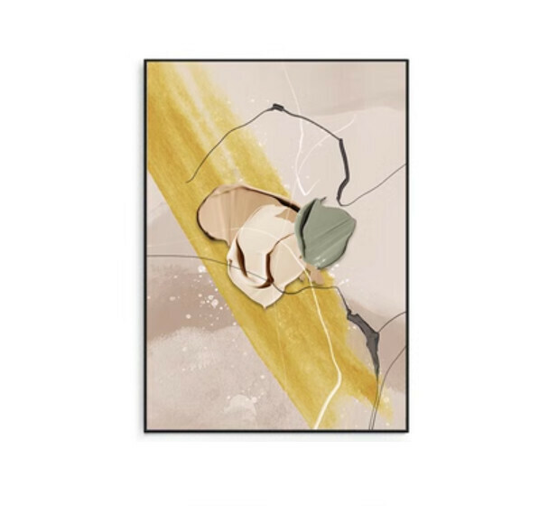 New decoration hanging picture [G type-(bright crystal film-black edge)] [70*90CM] [25mm thick plate]