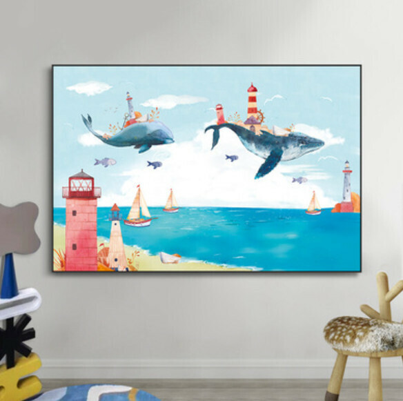 New decoration hanging picture [G type-(bright crystal film-black edge)] [30*40CM] [25mm thick plate]
