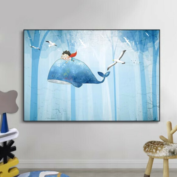 New style decoration hanging picture [Type E-(bright crystal film-black edge)] [40*60CM] [25mm thick plate]
