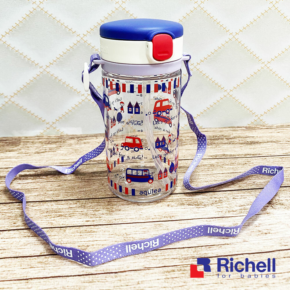 【Richell 利其爾】AQ背帶 吸管 外出水杯 專用 (適用於 LC 320ML / 台日 / AQ / 米飛 )