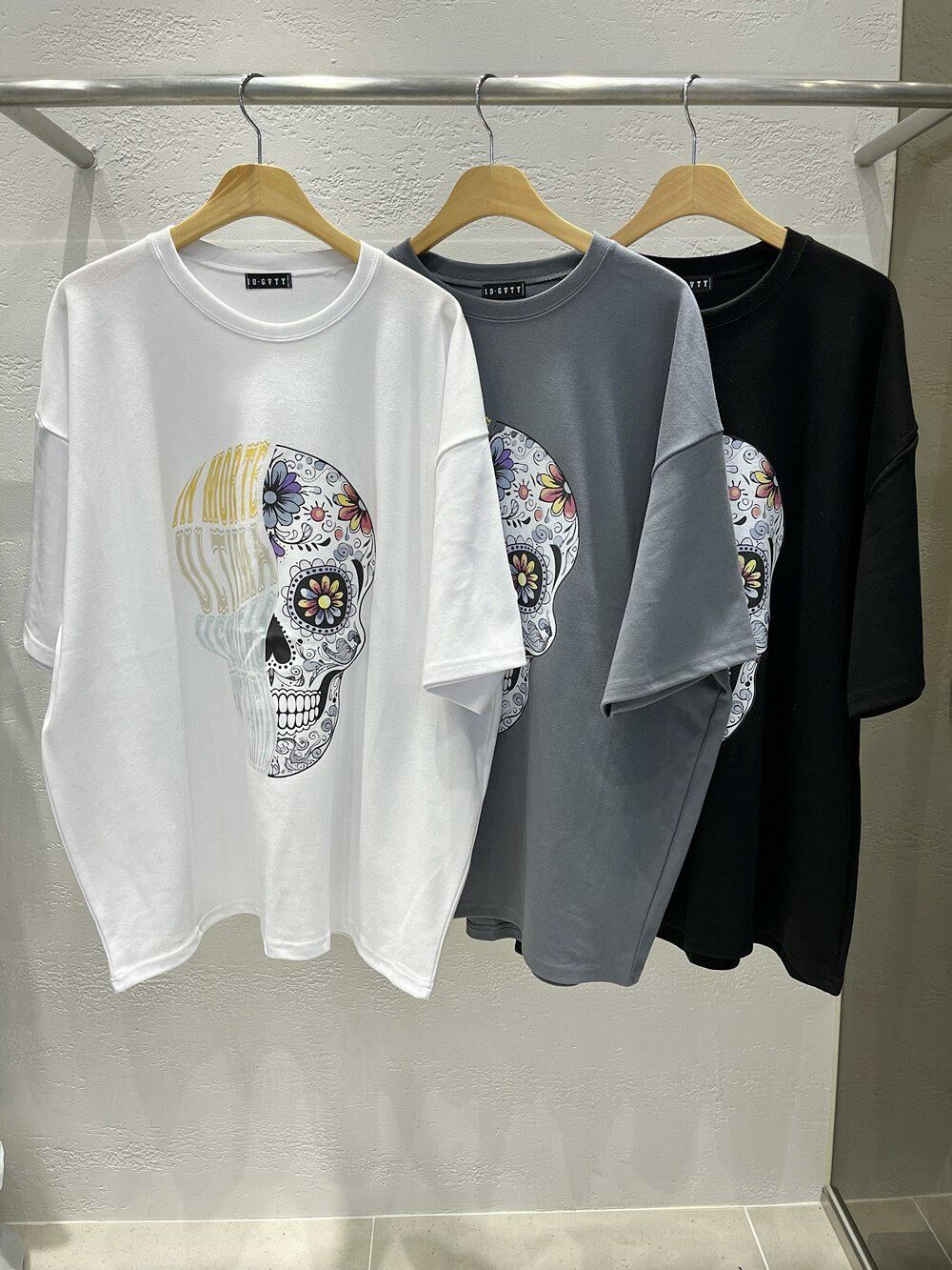 骷髏頭圖案短袖Tee 10.GVTY-0129T