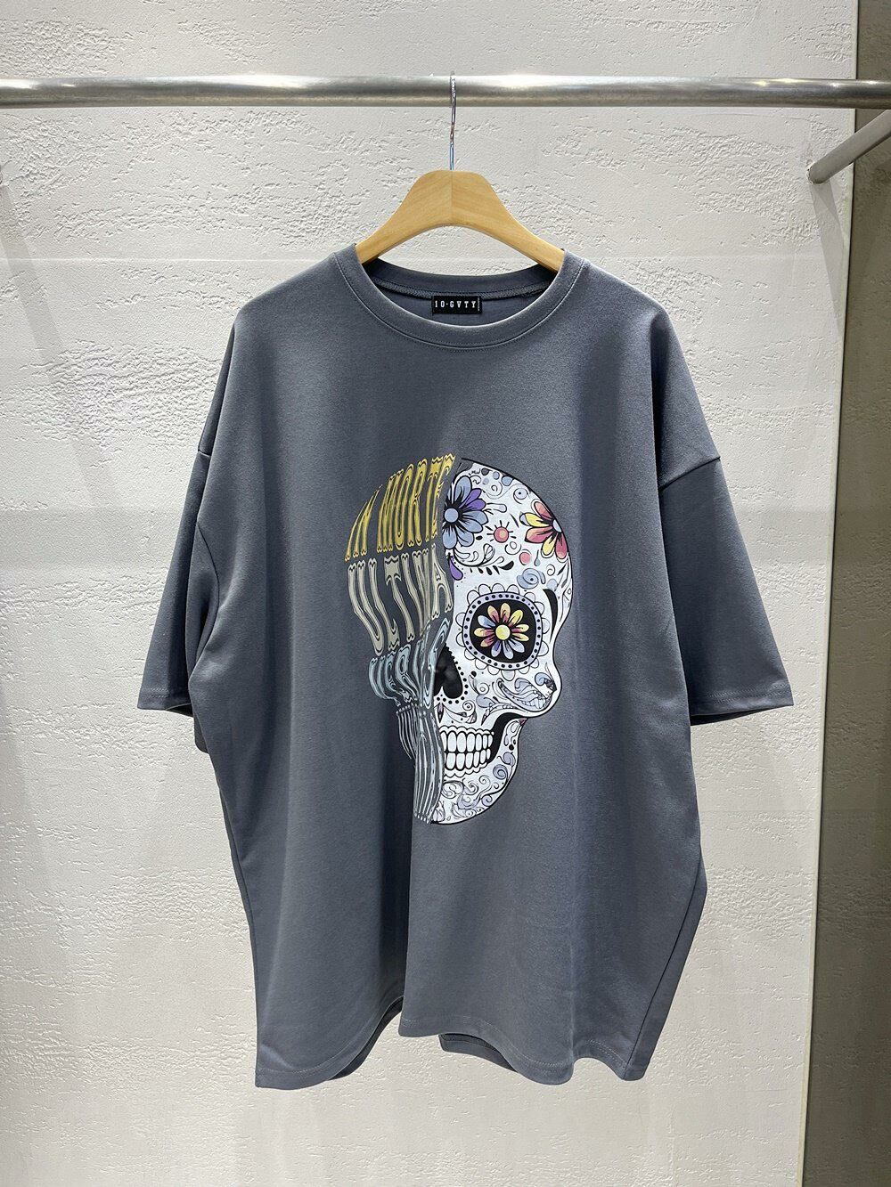 骷髏頭圖案短袖Tee 10.GVTY-0129T