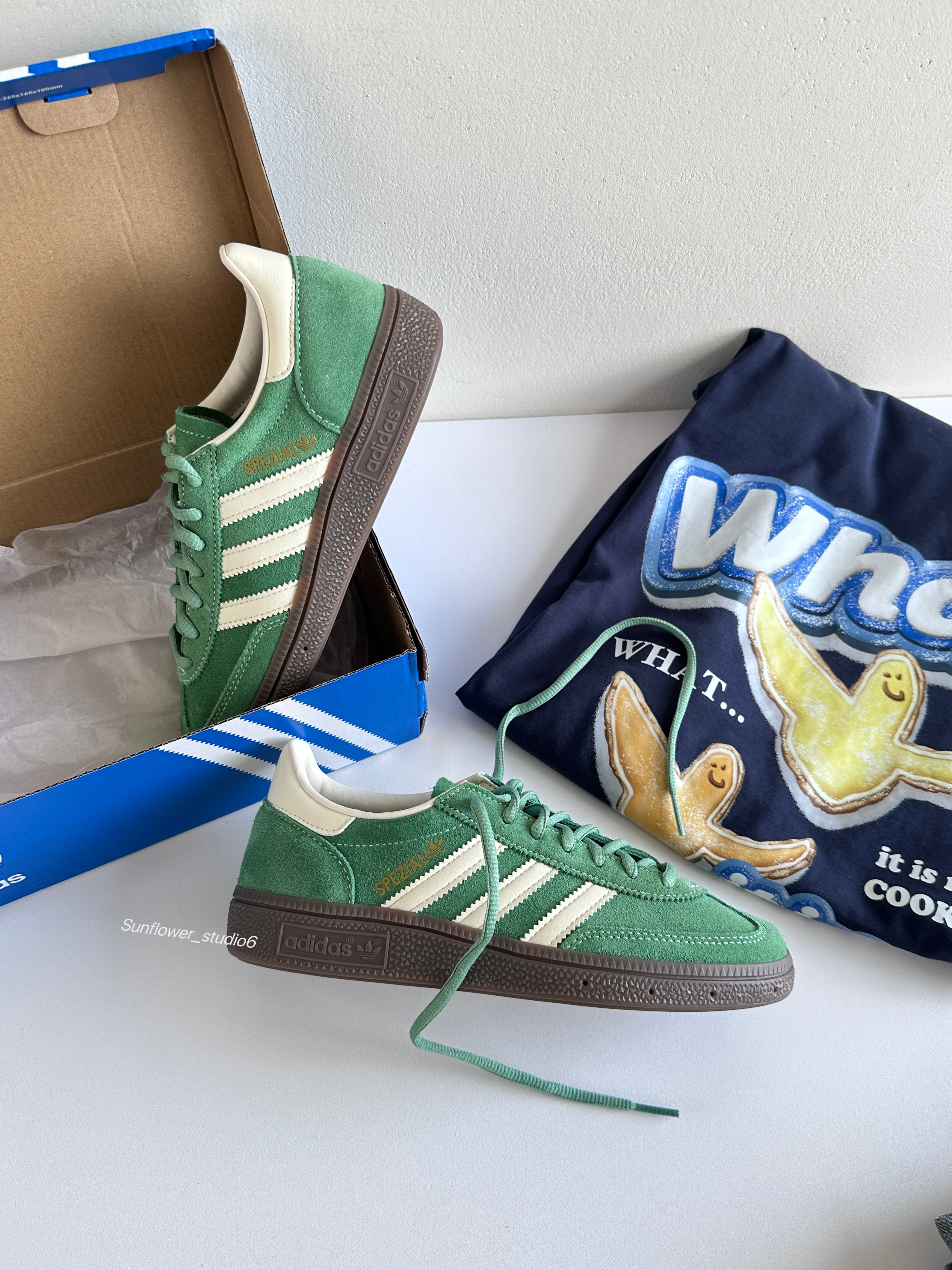 Adidas Handball Spezial 牛油果綠 墨綠色 白綠色 麂皮 復古 德訓鞋 IG6192/預購