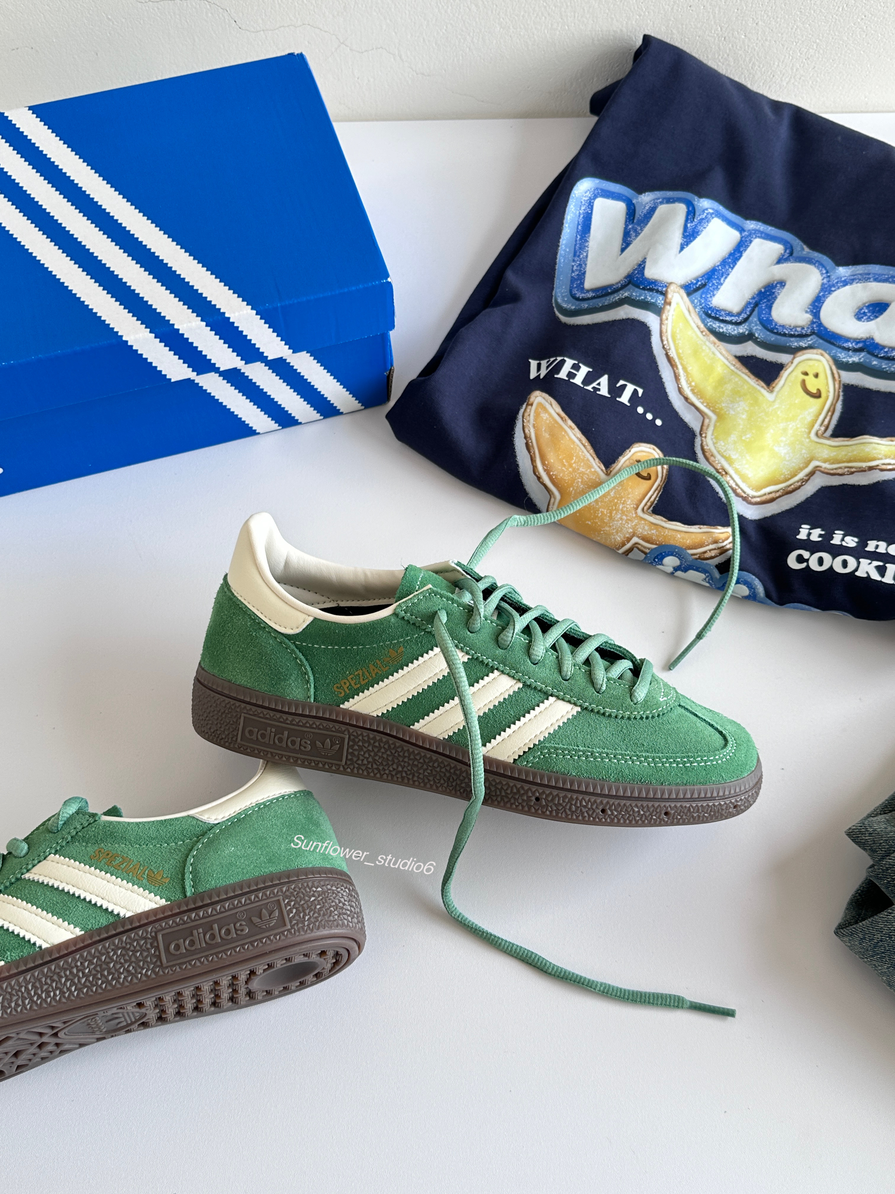 Adidas Handball Spezial 牛油果綠 墨綠色 白綠色 麂皮 復古 德訓鞋 IG6192/預購