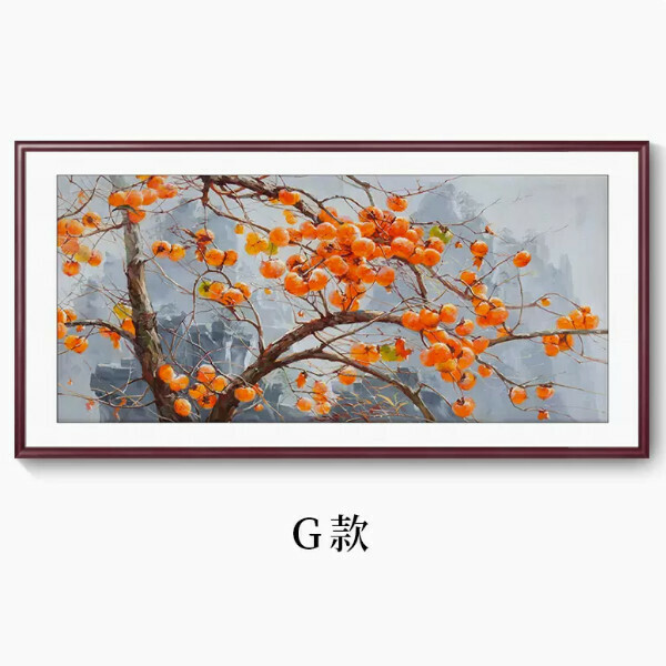 Hot Selling Living Room Sofa Background Decorative Picture Hanging [G] Size [Framed Size 180*90cm] Frame Type [Mahogany Color Frame]