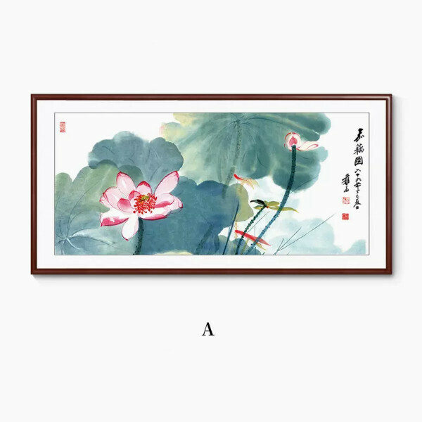 Hot Selling Living Room Decorative Painting [Type A] Size [Framed Size 140*70cm] Frame Type [Boxwood Walnut Color Frame]