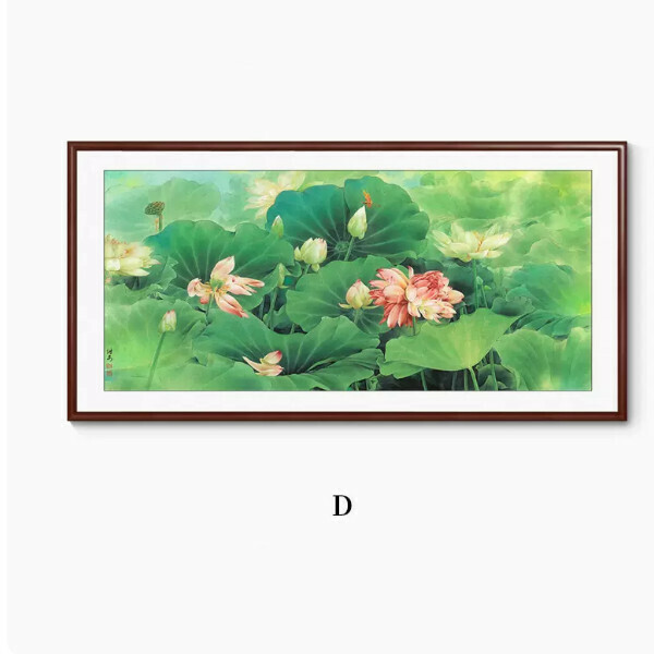 Hot Selling Living Room Decorative Painting [Type D] Size [Framed Size 160*80cm] Frame Type [Boxwood Walnut Color Frame]