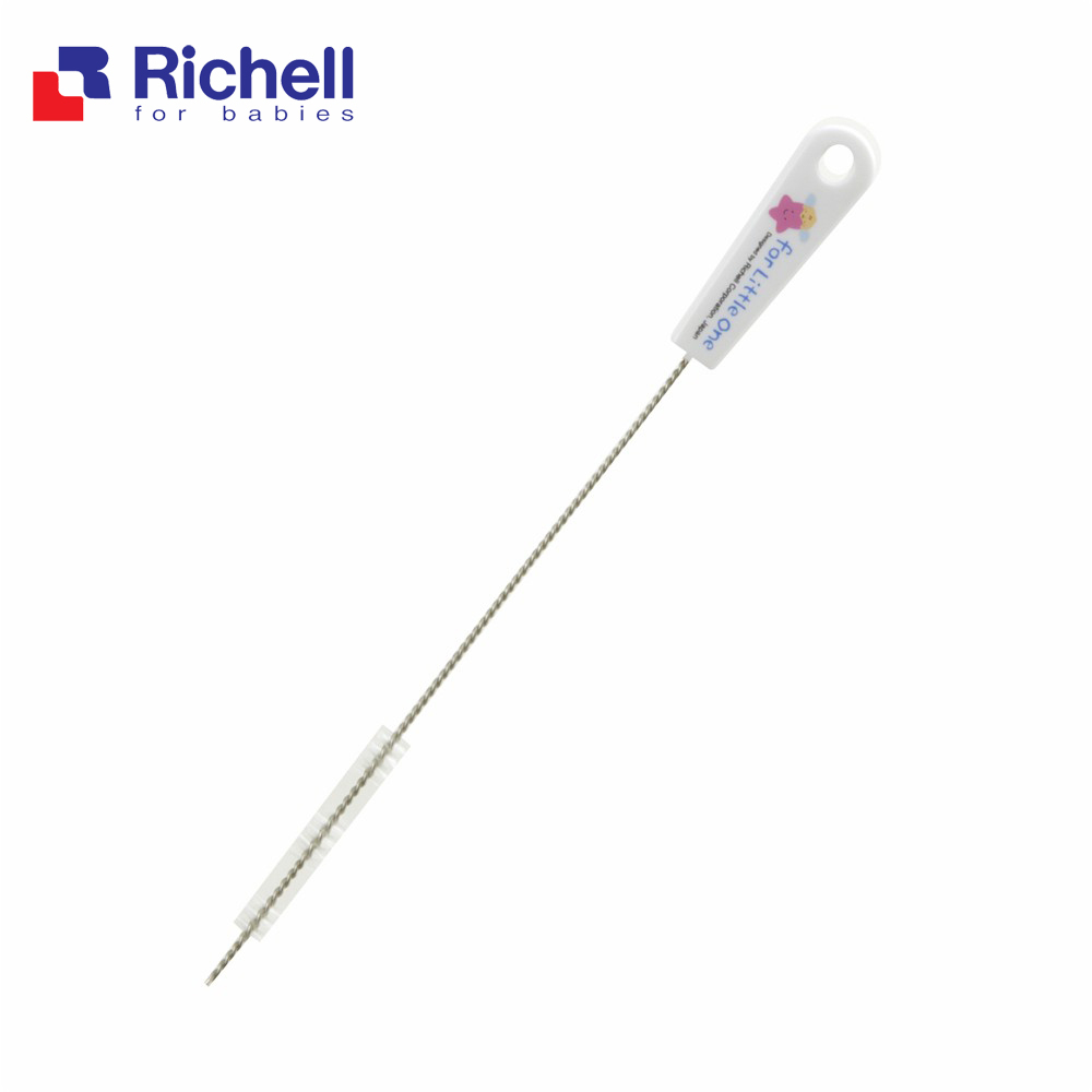 【Richell 利其爾】LO吸管專用刷 (輕輕鬆鬆清洗吸管內髒汙)
