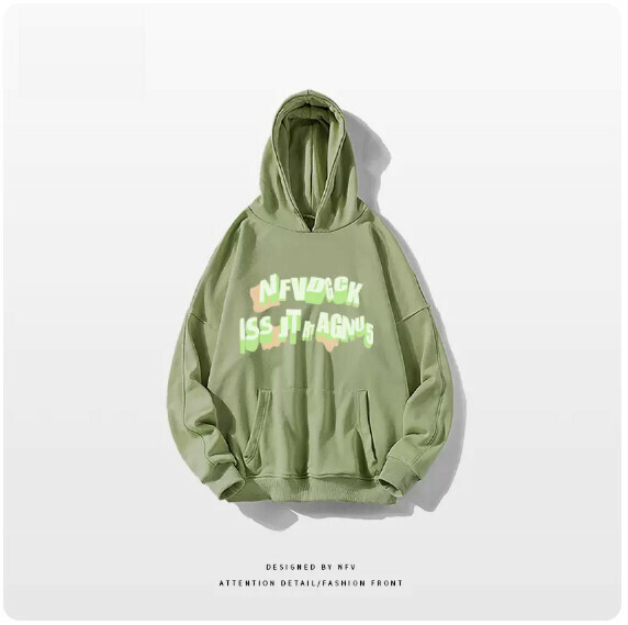 爆款連帽衛衣【M-3XL】【抹茶綠-薄款】(下單後聯絡客服確認發貨尺碼) 