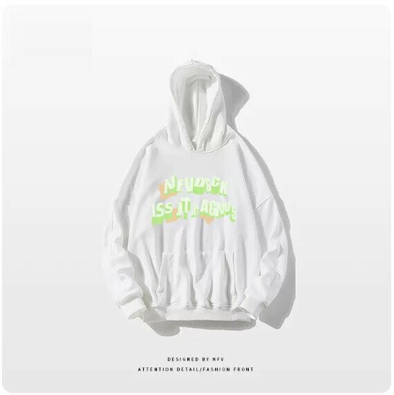 爆款連帽衛衣【M-3XL】【白色-薄款】(下單後聯絡客服確認發貨尺碼) 
