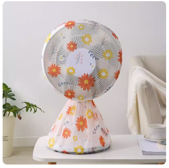 爆款電風扇防塵罩（秋日落花-短款全包【加厚款60*90cm】）