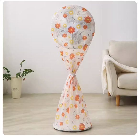 Popular electric fan dust cover (autumn sunset - long style all-inclusive [thickened version 60*150cm])