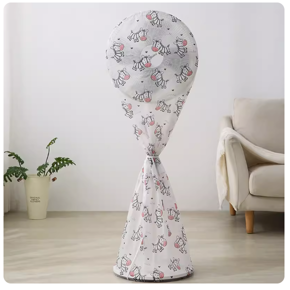 Popular electric fan dust cover (cute zebra-long style all-inclusive [thickened version 60*150cm])