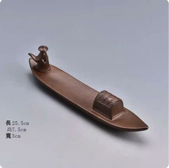 爆款禪意香熏爐創意擺件(寒江孤影香插)