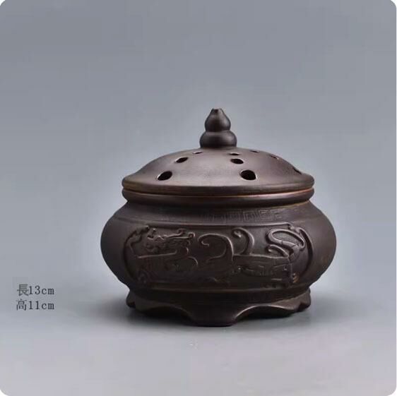 熱推禪意香熏爐創意擺件(龍圖騰香爐)