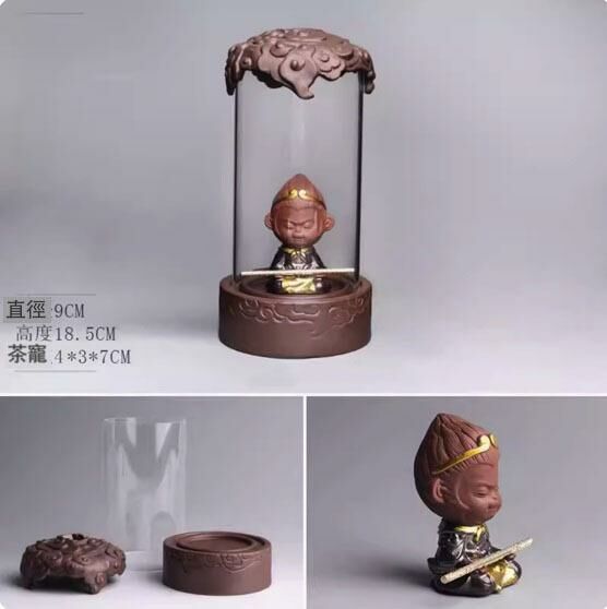 爆款禪意香熏爐創意擺件(靜心悟空)