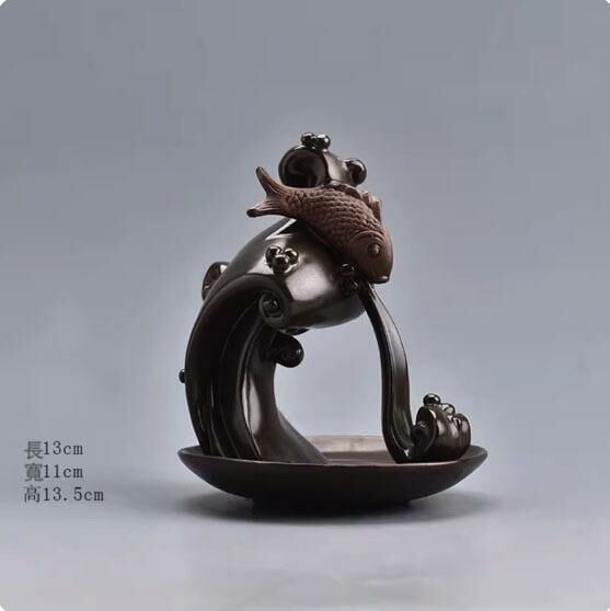 熱推禪意香熏爐創意擺件(魚躍龍門倒流香)