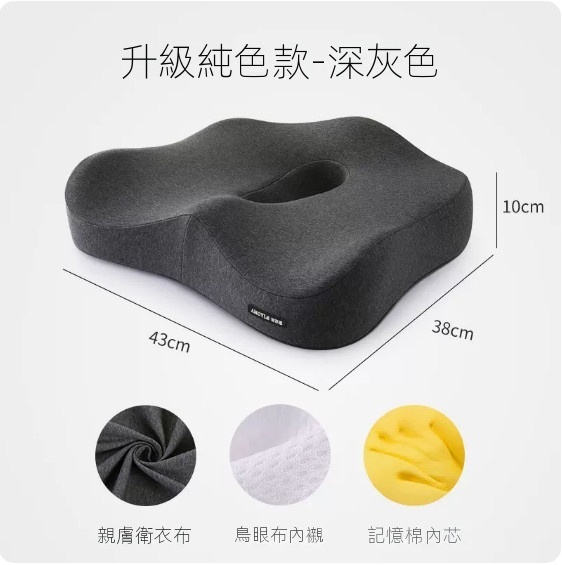 Hot recommended office sedentary memory foam cushion ([upgraded model]·dark gray)