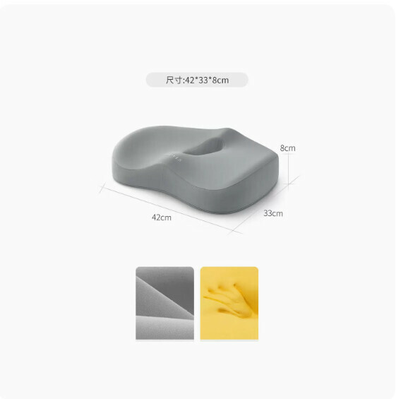 Hot-recommended memory foam seat cushion ([standard style] high-grade gray)