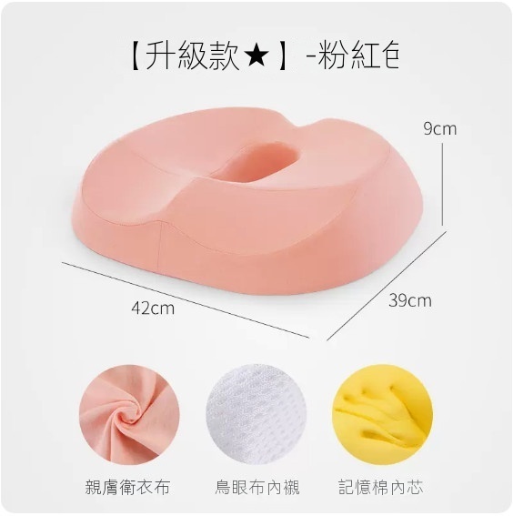 Hot-recommended memory foam seat cushion (upgraded model-pink)