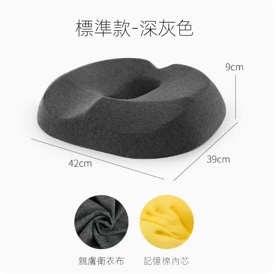 Hot-recommended memory foam seat cushion (standard style·dark gray)
