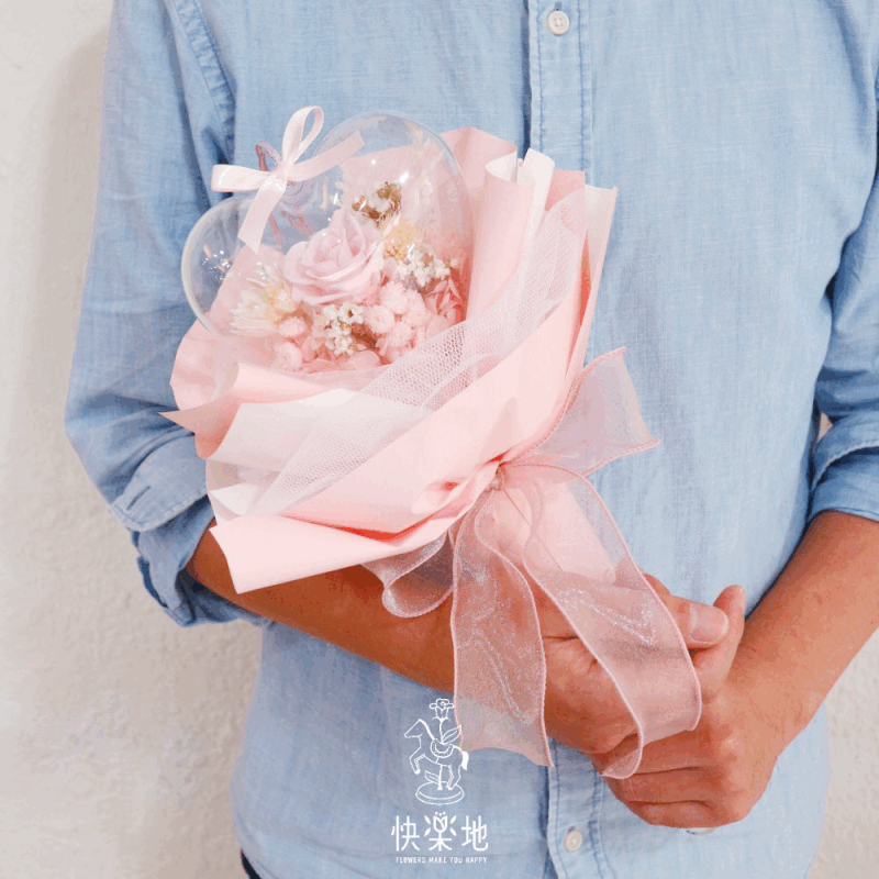 ❖獨特❖晶瑩剔透的愛 I 單支花束 I 永生花 ‧ 不凋花  BF230120