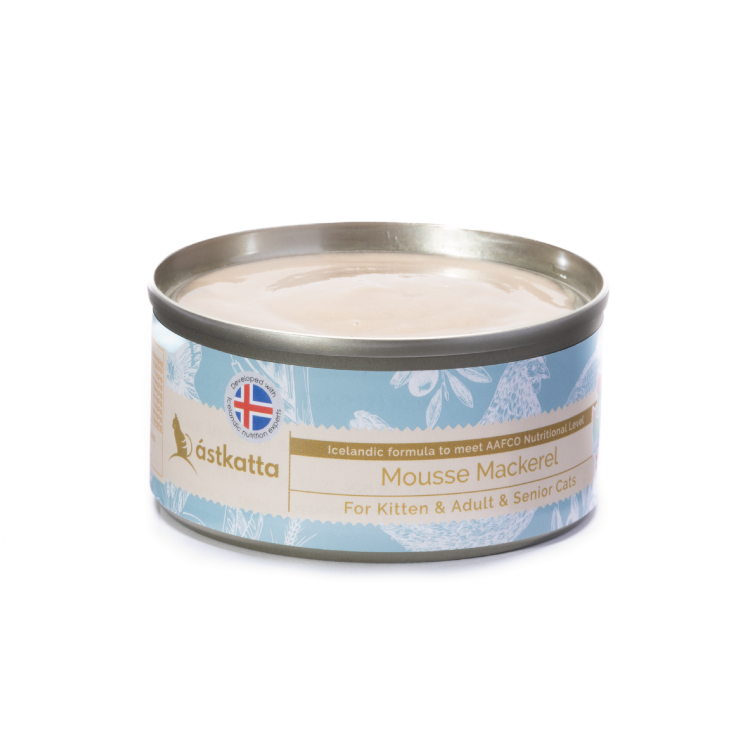 Astkatta 慕絲主食罐 - 鯖魚慕絲 (淺藍) 80g (任選6罐$93)