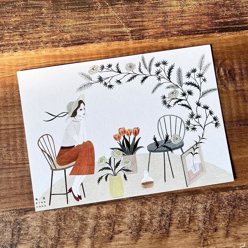 鳥控 bird cone｜明信片｜花之森