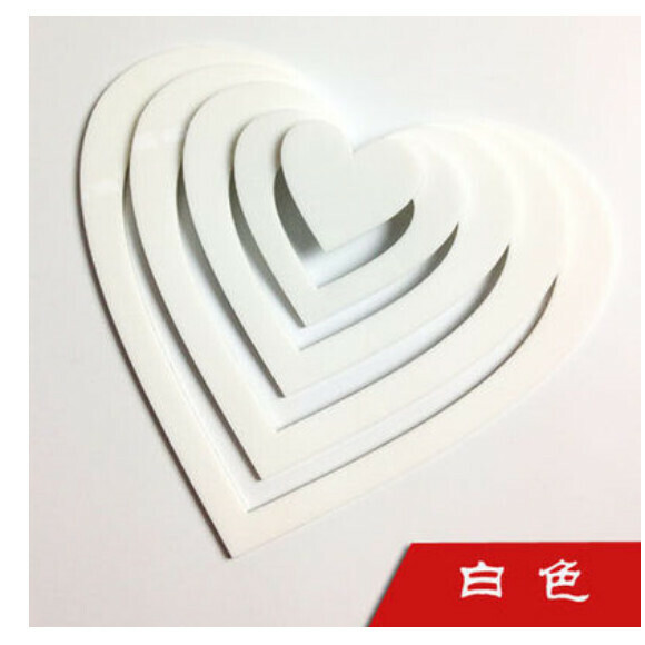 爆款溫馨愛心牆貼【白色】尺寸【大】