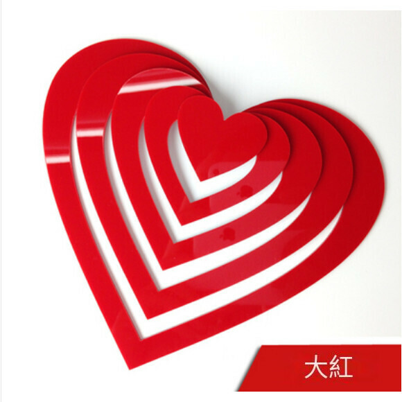 爆款溫馨愛心牆貼【紅色】尺寸【大】
