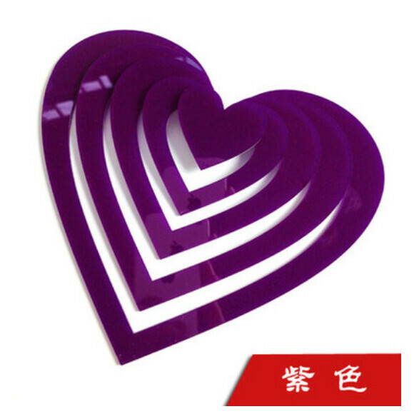 爆款溫馨愛心牆貼【深紫】尺寸【大】